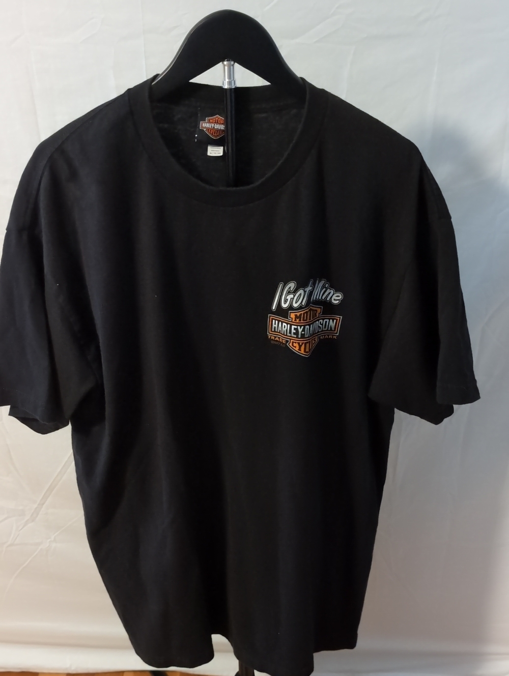 Old School Harley Davidson Ellington CT Graphic T-Shirt Black XL